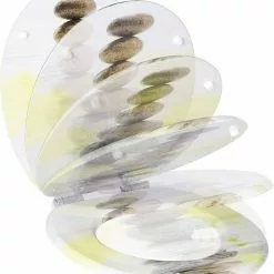 EUGAD WC-Sitz (1-St), Toilettensitz, WC Sitz mit Absenkautomatik, MDF, Holz, Softclose Scharnier Gr&uuml;ne Bl&auml;tter, Holzfarbe, Lilie, Seestern, Seestern Am Strand, Seestern Sonnenuntergang, Stone, &lrm;Lila Blume und Stones -Eugad Möbel Einkaufen d760a812 004a 439a b76b 7a59eaac3498