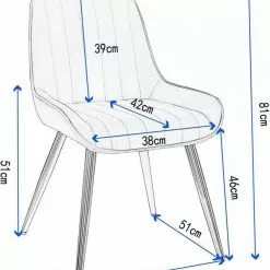 EUGAD Esszimmerstuhl, 4 Stücke Retro Küchenstuhl Sitzfläche aus Samt mit Metallbeine Dunkelgrün Bordeaux, Dunkelgrau, Dunkelgrün, Hellgrau, Rosa, Schwarz -Eugad Möbel Einkaufen d82abeb5 6cf6 5f6a a4df 83fd6a829c63