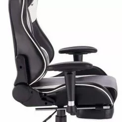 EUGAD Gaming-Stuhl (1 Stück), Racing Stuhl mit Fußstütze Racing Stuhl Drehstuhl Bürostuhl Schreibtischstuhl PC Stuhl mit Wippfunktion Höhenverstellbar Kunstleder Rot Grau, Wei&szlig; -Eugad Möbel Einkaufen d97f5c76 5297 510f 9724 6b0bd636f494