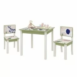 EUGAD Kindersitzgruppe, (3-tlg), Kinder Tischset mit Kantenschutz im Kinderzimmer Kindermöbel aus MDF und Kiefernholz Zoomotive(1 Tisch und 2 Stühle, 3-tlg) -Eugad Möbel Einkaufen d98a38e0 c25e 4d0d b5d4 7ed8c40bd037