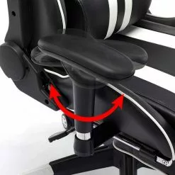 EUGAD Gaming-Stuhl (1 Stück), mit Fußstütze Racing Stuhl Drehstuhl Bürostuhl Schreibtischstuhl PC Stuhl mit Wippfunktion Höhenverstellbar Kunstleder Weiß Grau, Rot, Weiß -Eugad Möbel Einkaufen d9acb931 cb24 42af b28b f8c004d4ba2b