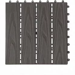 EUGAD WPC-Fliesen, 11 Stück WPC Terrassenfliesen 30x30cm Holzstruktur Anthrazit Coffee, Dunkelgrau, Hellgrau -Eugad Möbel Einkaufen db9d65f9 b425 51a4 9896 9574d61c3fee