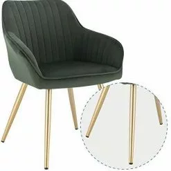 EUGAD Polsterstuhl (Set, 1 Stück), Esszimmerstuhl Küchenstuhl Samt, mit goldener Metallbeinen Blau, Bordeaux, Dunkelgrau, Dunkelgrün, Hellgrau, Rosa, Schwarz -Eugad Möbel Einkaufen dd9b6827 2dd3 43b8 9a19 604b546ddf2a