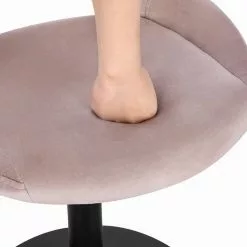 EUGAD Barhocker (4 St), Barstuhl Barsessel Sessel Loungesessel höhenverstellbar Clubsessel Cocktailsessel Drehsessel Samt Sitzhöhe 40–55 cm Schwarz Dunkelgrau, Rosa -Eugad Möbel Einkaufen df13d9d3 0d63 4ca8 952a 12778f712571