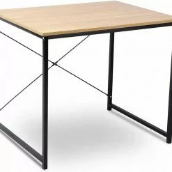 EUGAD Schreibtisch, Computertisch Esstisch Holz Stahl 80x60x70 cm Holz Vintage+schwarz Hell Eiche+schwarz, Hell Eiche+weiß, Marmor+schwarz -Eugad Möbel Einkaufen df43a07b 626a 5405 8c81 7d89a90263fb