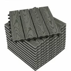 EUGAD WPC-Fliesen, WPC Fliesen Klickfliesen in Holzoptik 11 Stücke für 1m² Grau Anthrazit, Braun, Coffee, Hellgrau -Eugad Möbel Einkaufen df74026a 29d6 50a3 9224 0fca7e97b06d