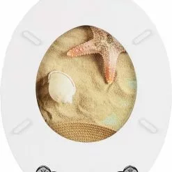 EUGAD WC-Sitz (1-St), Toilettensitz, WC Sitz mit Absenkautomatik, MDF, Holz, Softclose Scharnier Gr&uuml;ne Bl&auml;tter, Holzfarbe, Lilie, Seestern, Seestern Am Strand, Seestern Sonnenuntergang, Stone, &lrm;Lila Blume und Stones -Eugad Möbel Einkaufen dfc8aade c7d1 425f bd0b 3cea1f433f9a