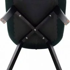 EUGAD Esszimmerstuhl (2 Stück), Wohnzimmerstuhl mit Rückenlehne, Polsterstuhl Küchenstuhl Weich Samt und Holz für ESS- und Wohnzimmer Schwarz Dunkelgrau, Dunkelgrün, Rosa -Eugad Möbel Einkaufen dfede151 590f 5697 8a33 fee9ccff17c7