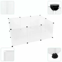 EUGAD Freigehege, Freigehege DIY Laufstall Kleintiere 154x104x74cm 6 EUGAD Freigehege, Freigehege DIY Laufstall Kleintiere 154x104x74cm -Eugad Möbel Einkaufen dffac89a 24e5 5485 b838 1472f3ec81fb