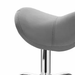 EUGAD Drehstuhl (1 Stück), Sattelhocker gepolstert höhenverstellbar aus Kunstleder Grau Schwarz, Wei&szlig; -Eugad Möbel Einkaufen e1732985 cb98 5434 a7c1 71c18115588b