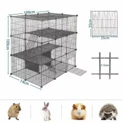 EUGAD Freigehege, Freigehege Laufstall Kleintiere 109x74x109cm -Eugad Möbel Einkaufen e3116a01 e300 5261 bba8 6359a2c69c9b