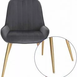 EUGAD Esszimmerstuhl, 4 Stücke Retro Küchenstuhl Sitzfläche aus Samt mit Metallbeine Dunkelgrün Bordeaux, Dunkelgrau, Dunkelgrün, Hellgrau, Rosa, Schwarz -Eugad Möbel Einkaufen e312a0a0 4ba3 5eb6 8b73 03d888a52615