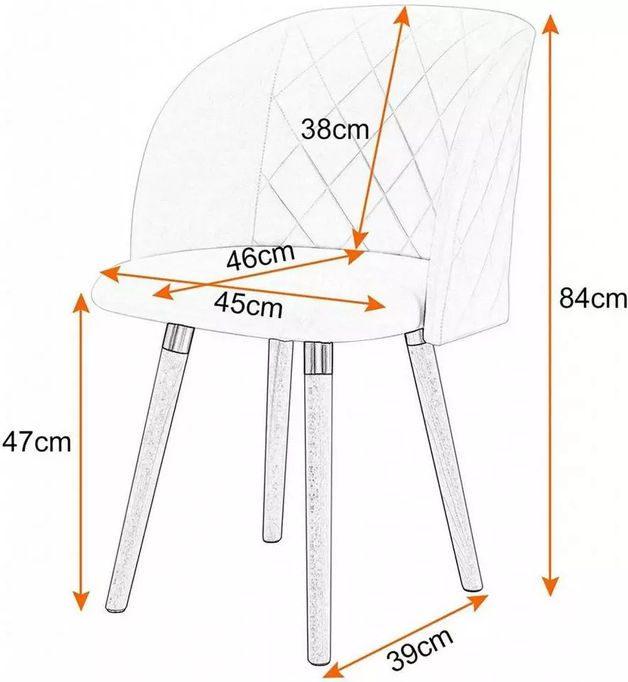 EUGAD Esszimmerstuhl, 6er-Set Esszimmerstuhl Küchenstuhl Samt Massivholz Cremeweiß Cremeweiß, Rosa 10 EUGAD Esszimmerstuhl, 6er-Set Esszimmerstuhl Küchenstuhl Samt Massivholz Cremeweiß Cremeweiß, Rosa – Bild 10