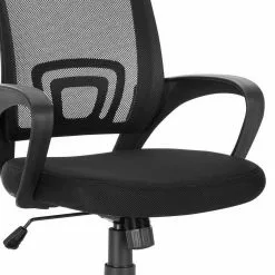 EUGAD Chefsessel (1 Stück), Bürostuhl mit Netz-Design-Sitzkissen Wippfunktion, Mesh, Schwarz Grau -Eugad Möbel Einkaufen e3f22407 da1d 545a aaac 30c2836b7e97