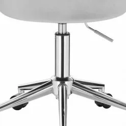 EUGAD Schreibtischstuhl (1 Stück), Bürohocker Rollhocker mit Rollen, Samt, höhenverstellbar, Rosa Dunkellgrau, Hellgrau -Eugad Möbel Einkaufen e6a599c8 0f22 5925 98eb 1dfed2bcf46e