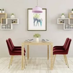 EUGAD Esszimmerstuhl, 4 Stücke Retro Küchenstuhl Sitzfläche aus Samt mit Metallbeine Dunkelgrün Bordeaux, Dunkelgrau, Dunkelgrün, Hellgrau, Rosa, Schwarz -Eugad Möbel Einkaufen e71c9cf2 7cc0 5178 99e2 e3ed4c244823