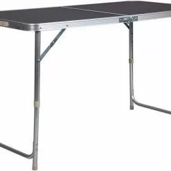 EUGAD Campingtisch, zusammenklappbar Pickniktisch, höhenverstellbar 120x60x55-62-70cm, Tischplatte aus MDF, Grau Eiche, Schwarz, Weiß -Eugad Möbel Einkaufen e87c25e6 fa9e 5df4 a47e 240a6a06d4c7