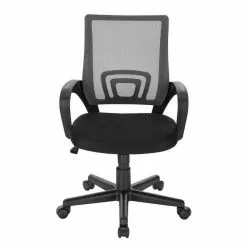 EUGAD Chefsessel (1 Stück), Bürostuhl mit Netz-Design-Sitzkissen Wippfunktion, Mesh, Schwarz Grau -Eugad Möbel Einkaufen eaa14f17 db7b 5aaa 9ab6 c7bfb7e0d217