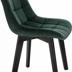 EUGAD Esszimmerstuhl (6 Stück), Wohnzimmerstuhl mit Rückenlehne, Polsterstuhl Küchenstuhl Weich Samt und Holz für ESS- und Wohnzimmer Schwarz Dunkelgrau, Dunkelgrün, Rosa -Eugad Möbel Einkaufen eaf4dd88 a412 53b4 9617 e718eaea9620