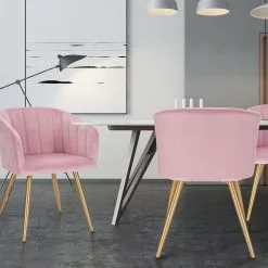 EUGAD Esszimmerstuhl (4 Stück), 4er-Set Esszimmerstuhl Polsterstuhl aus Samt Dunkelgrün Dunkelgrau, Dunkelgr&uuml;n, Rosa, Schwarz -Eugad Möbel Einkaufen ebc12a18 6770 4387 b476 a248f9048ced