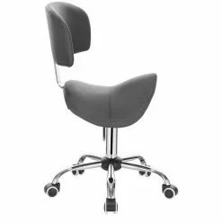 EUGAD Arbeitshocker (1er-Set), Sattelhocker mit Rückenlehne gepolstert höhenverstellbar aus Kunstleder Schwarz Grau, Wei&szlig; -Eugad Möbel Einkaufen ec8fcc2f a2d8 58b7 9e65 55e88254327b