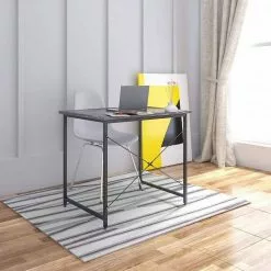 EUGAD Schreibtisch, Computertisch Esstisch Holz Stahl 80x60x70 cm Holz Vintage+schwarz Hell Eiche+schwarz, Hell Eiche+weiß, Marmor+schwarz -Eugad Möbel Einkaufen ecc5d924 426c 5308 8996 33218691dceb