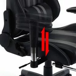 EUGAD Gaming-Stuhl (1 Stück), mit Fußstütze Racing Stuhl Drehstuhl Bürostuhl Schreibtischstuhl PC Stuhl mit Wippfunktion Höhenverstellbar Kunstleder Weiß Grau, Rot, Weiß -Eugad Möbel Einkaufen ed0245c1 2083 485a 9107 cc3bafe57be6