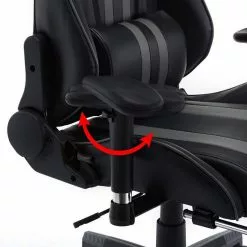 EUGAD Gaming-Stuhl (1 Stück), mit Fußstütze Racing Stuhl Drehstuhl Bürostuhl Schreibtischstuhl PC Stuhl mit Wippfunktion Höhenverstellbar Kunstleder Weiß Grau, Rot, Weiß -Eugad Möbel Einkaufen ed8ffe4f 2b98 44c9 8e36 92a2105ff0f5