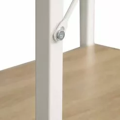 EUGAD Kleiderständer, Garderobenständer mit 2 Ablagen Holz Metall Schwarz-Hell Eiche Schwarz-Vintage, Weiß-Eiche -Eugad Möbel Einkaufen effb5f18 b46e 562a 9267 033df60ab8eb