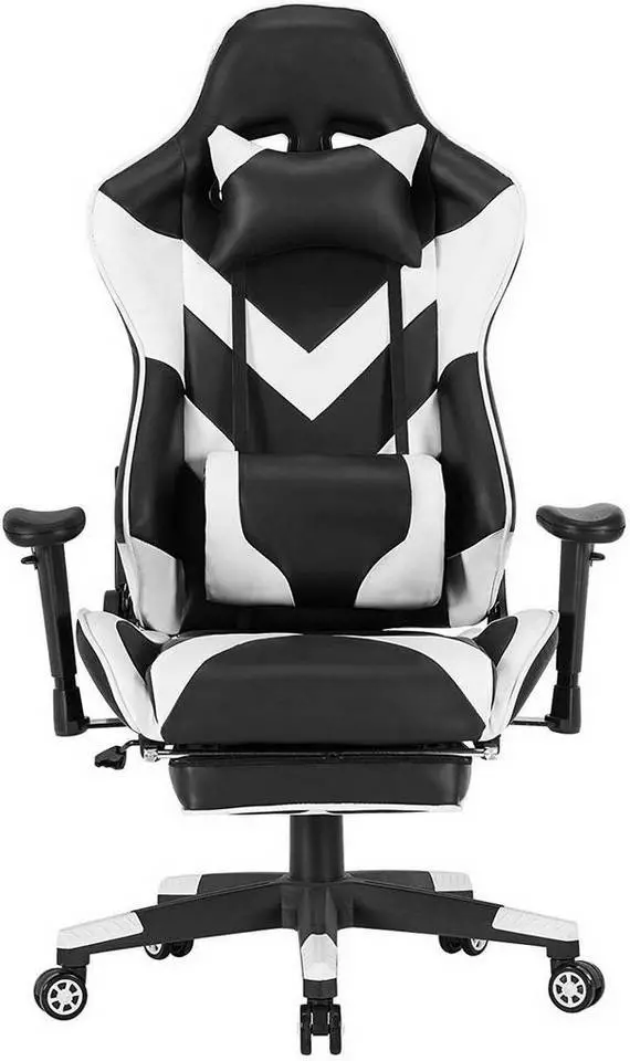 EUGAD Gaming Chair, Bürostuhl, Gaming Stuhl, Kunstleder, mit einstellbaren Armlehnen Rot Blau, Schwarz, Weiß 22 EUGAD Gaming Chair, Bürostuhl, Gaming Stuhl, Kunstleder, mit einstellbaren Armlehnen Rot Blau, Schwarz, Weiß – Bild 22