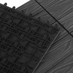 EUGAD WPC-Fliesen, 22 Stück WPC Terrassenfliesen 30x30cm Holzstruktur Coffee Anthrazit, Dunkelgrau, Hellgrau -Eugad Möbel Einkaufen f33fd598 4b7a 59c5 ae70 8a066dfe628d