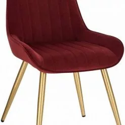 EUGAD Esszimmerstuhl, 4 Stücke Retro Küchenstuhl Sitzfläche aus Samt mit Metallbeine Dunkelgrün Bordeaux, Dunkelgrau, Dunkelgrün, Hellgrau, Rosa, Schwarz -Eugad Möbel Einkaufen f4a3c8db c472 5906 ae68 3400d0816dd4