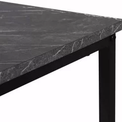 EUGAD Schreibtisch, mit Bücherregal 120x60x70 cm Schwarz Marmor Holz Vintage -Eugad Möbel Einkaufen f5020e65 c5a2 5d68 8fab 4d8ed6676001