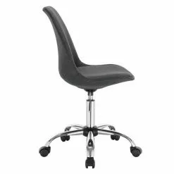 EUGAD Schreibtischstuhl, Arbeitshocker, Stoffbezug, 360° drehbar, Dunkelgrau Duneklgrau, Hellgrau -Eugad Möbel Einkaufen f60308b1 2b95 5430 a1ac 638122d7e4bb