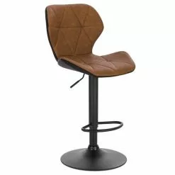 EUGAD Barhocker, 4er-Set mit Rückenlehne aus Kunstleder Metall Braun Anthrazit, Dunkelbraun, Grau -Eugad Möbel Einkaufen f65aadf6 7301 41a0 93d5 c61e47e12540