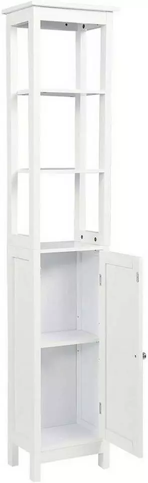 EUGAD Hochschrank Badezimmerschrank mit 5 großen Fächern, Breite/Höhe: 23/160 cm 1 EUGAD Hochschrank Badezimmerschrank mit 5 großen Fächern, Breite/Höhe: 23/160 cm