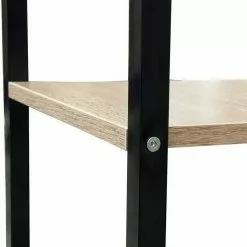 EUGAD Kleiderständer, Garderobenständer mit 2 Ablagen Holz Metall Schwarz-Hell Eiche Schwarz-Vintage, Weiß-Eiche -Eugad Möbel Einkaufen f98baa53 c69f 5881 ae3d 330fc97ea63b