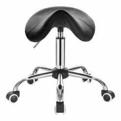 EUGAD Drehstuhl (1 Stück), Sattelhocker gepolstert höhenverstellbar aus Kunstleder Grau Schwarz, Wei&szlig; -Eugad Möbel Einkaufen fa8f99c6 b5ec 5934 94cd a25cc78f5eeb