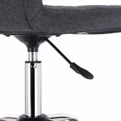 EUGAD Schreibtischstuhl, Bürohocker Schreibtischstuhl Rollhocker drehbar höhenverstellbar Stoffbezug Metall Dunkelgrau, Hellgrau -Eugad Möbel Einkaufen fb29b51b a89c 5500 a967 82f3620372b7