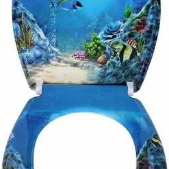 EUGAD WC-Sitz, Toilettendeckel mit Absenkautomatik Meeresboden