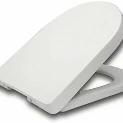 EUGAD WC-Sitz, Toilettendeckel mit Absenkautomatik D Form Weiß