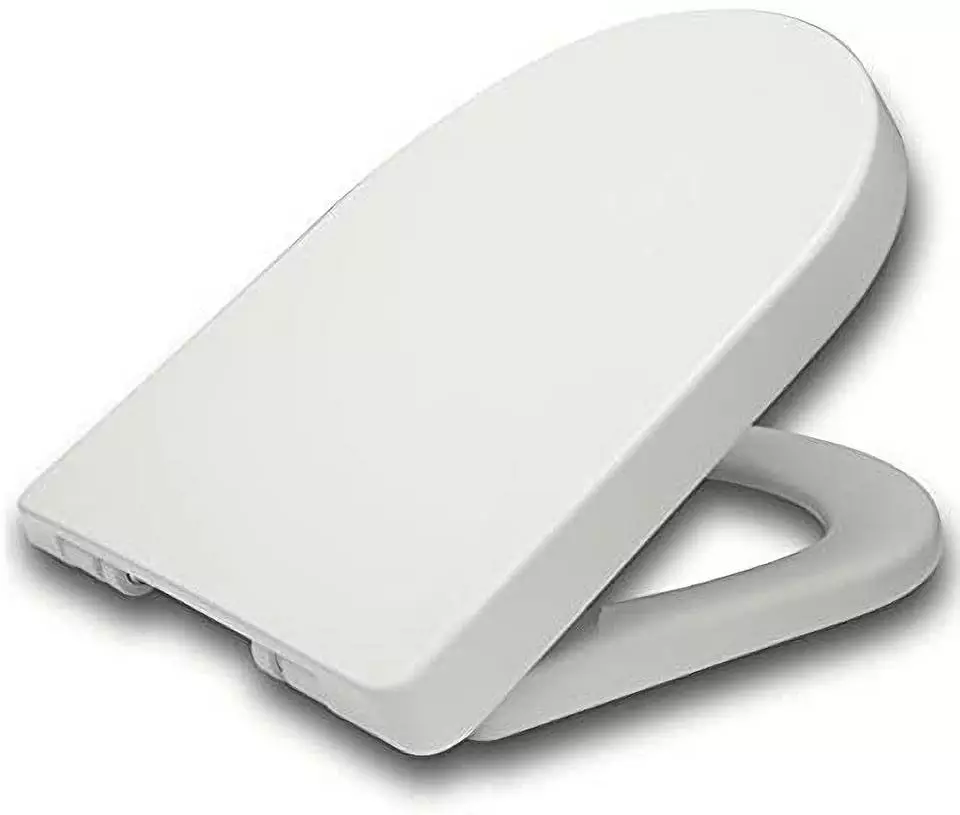 EUGAD WC-Sitz, Toilettendeckel mit Absenkautomatik D Form Weiß 1 EUGAD WC-Sitz, Toilettendeckel mit Absenkautomatik D Form Weiß
