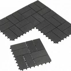 EUGAD WPC-Fliesen, 22 Stück WPC Terrassenfliesen Klickfliesen 30x30cm Coffee Anthrazit, Dunkelgrau, Hellgrau -Eugad Möbel Einkaufen fccfdf76 1691 5705 a5a9 adb02cfb7f13