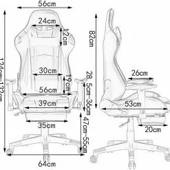EUGAD Gaming Chair, Bürostuhl Schreibtischstuhl, Kunstleder, mit Ledenkissen Kopfstütze einstellbaren Armlehnen Weiß Grau, Rot, Weiß 35 EUGAD Gaming Chair, Bürostuhl Schreibtischstuhl, Kunstleder, mit Ledenkissen Kopfstütze einstellbaren Armlehnen Weiß Grau, Rot, Weiß -Eugad Möbel Einkaufen fd1e38c8 8ce9 5725 9773 dfd0302f8011