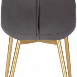 EUGAD Esszimmerstuhl, 6er-Set Küchenstühle Wohnzimmerstuhl mit Rückenlehne, Samt Sitzfläche, Gold Beine Schwarz Dunkelgrün, Grau, Rosa -Eugad Möbel Einkaufen fd775717 5c12 5c96 bb62 3f7b3dca50c7