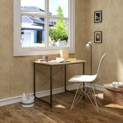 EUGAD Schreibtisch, Computertisch Esstisch Holz Stahl 80x60x70 cm Holz Vintage+schwarz Hell Eiche+schwarz, Hell Eiche+weiß, Marmor+schwarz -Eugad Möbel Einkaufen fdf4a319 04dd 5eb7 bb81 5eddea20987c