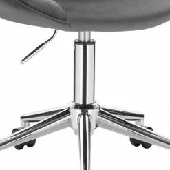 EUGAD Schreibtischstuhl (1 Stück), Bürohocker Rollhocker mit Rollen, Samt, höhenverstellbar, Rosa Dunkellgrau, Hellgrau -Eugad Möbel Einkaufen fe165e3c dcff 53c8 891e 19d7dc790a47